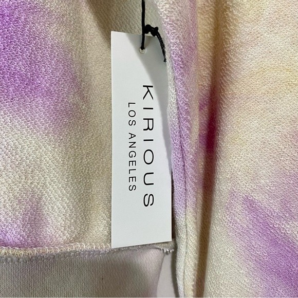 Kirious Women’s Reverse Tie Dye Long Sleeve Pullover Sweatshirt Purple Sz M NWT - Picture 6 of 8